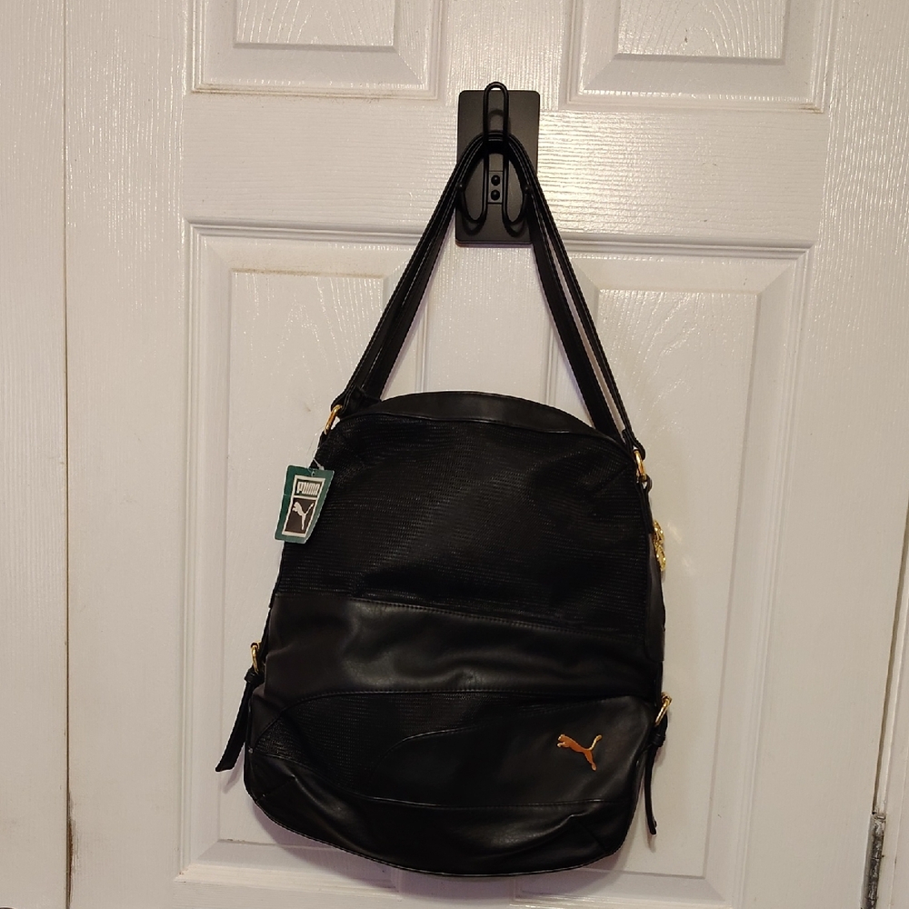 Puma Black Leather Tote